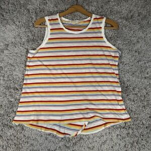 Marine Layer Tank Top Tulip Open Back Multi Color Size Extra Large Made in USA